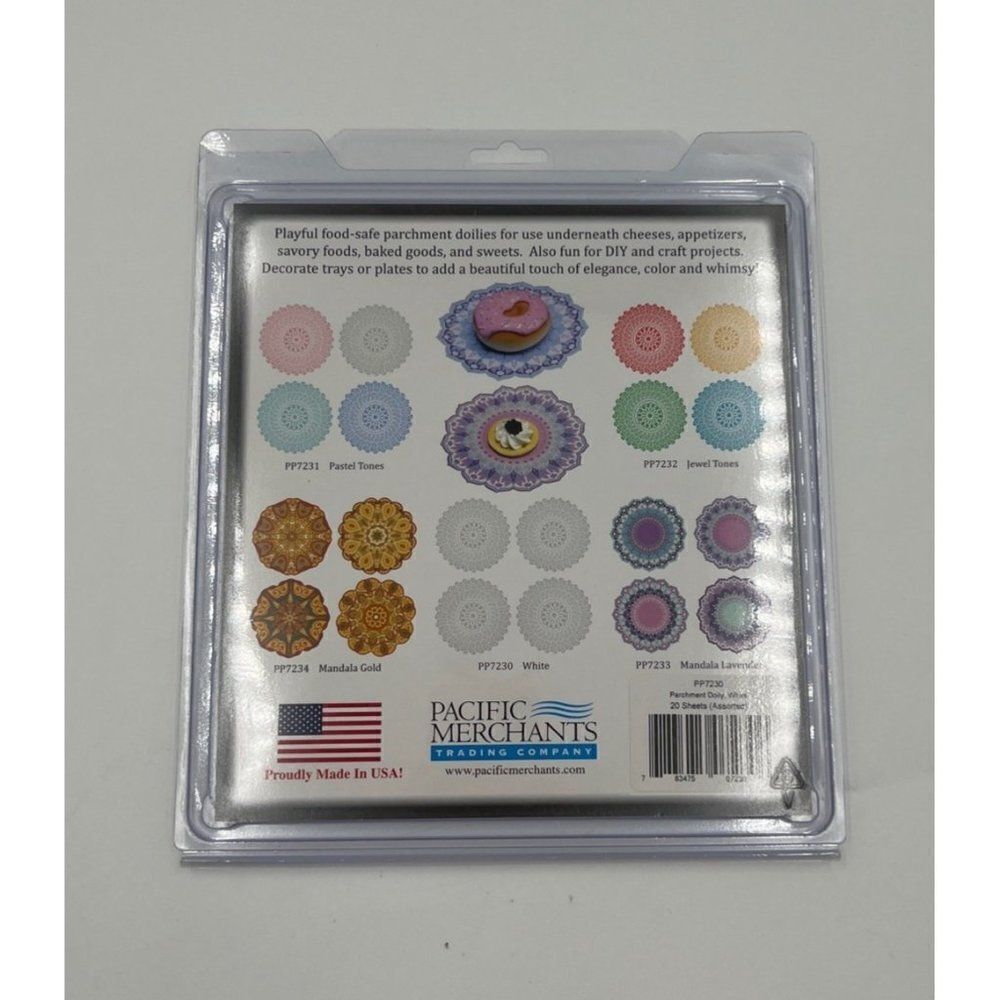 Plateful Parchment Doilies White Food Safe Crafts 20 Sheets Assorted - Picture 3 of 3